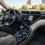 A dashboard of the 2 0 1 8 toyota camry