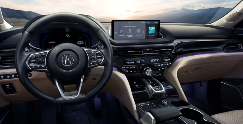 A dashboard of the 2 0 1 9 acura rdx.