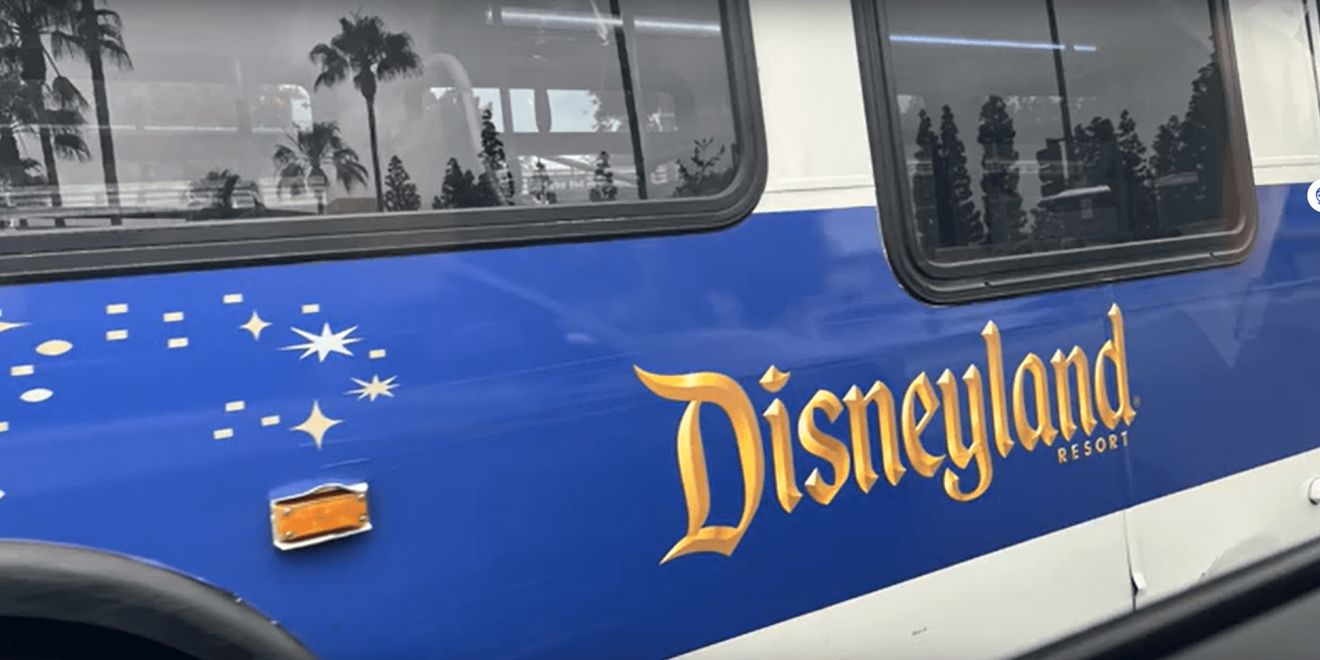 A close up of the side of a disney train.